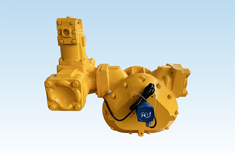 Positive Displacement Flow Meter With Pulser